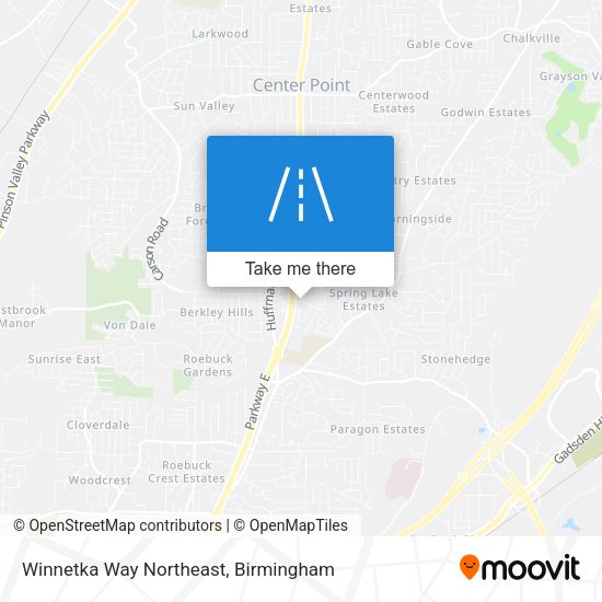 Mapa de Winnetka Way Northeast