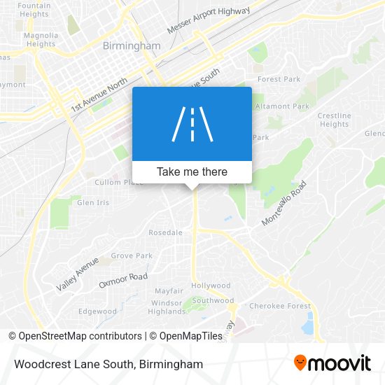 Woodcrest Lane South map