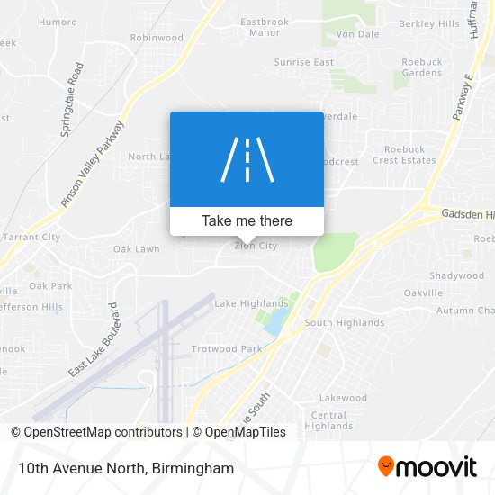 Mapa de 10th Avenue North