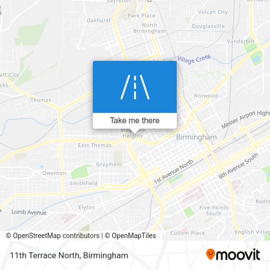 11th Terrace North map