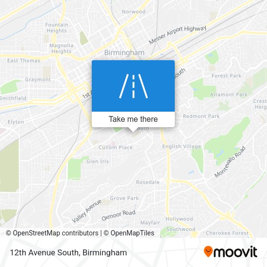 12th Avenue South map