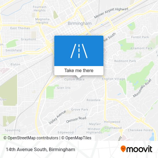 14th Avenue South map