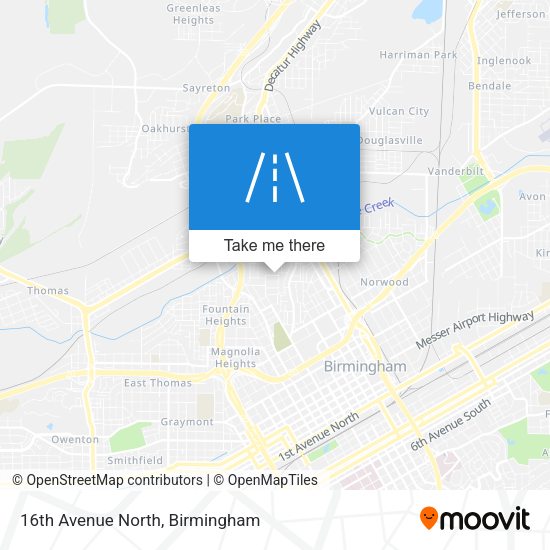 16th Avenue North map