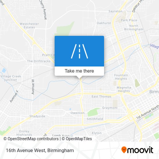16th Avenue West map