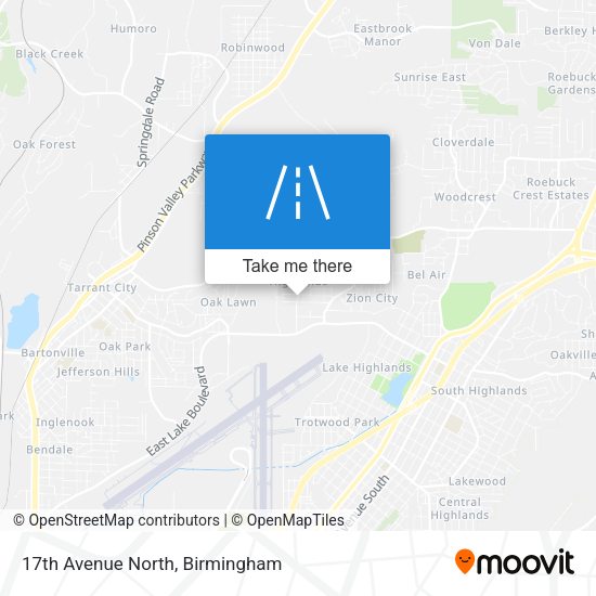17th Avenue North map