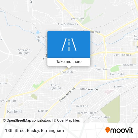 18th Street Ensley map