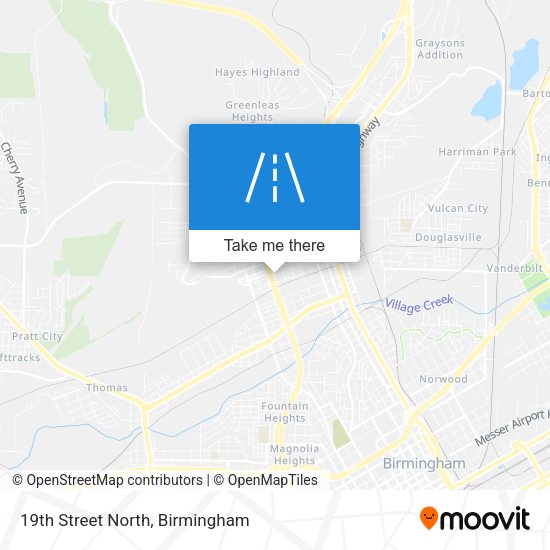 19th Street North map