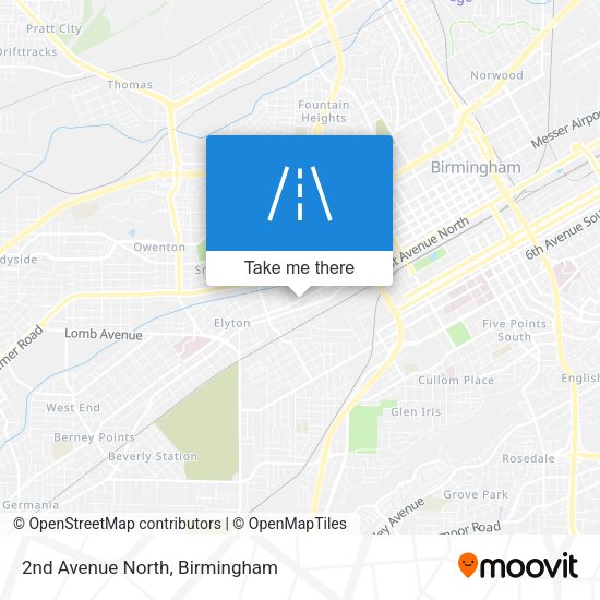 2nd Avenue North map