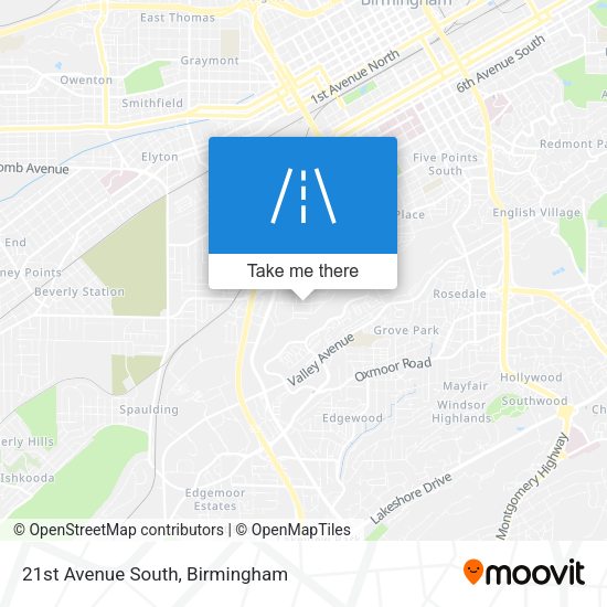 21st Avenue South map