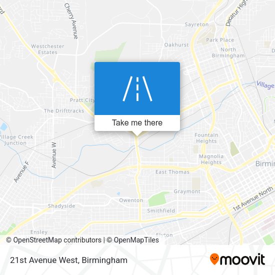 21st Avenue West map