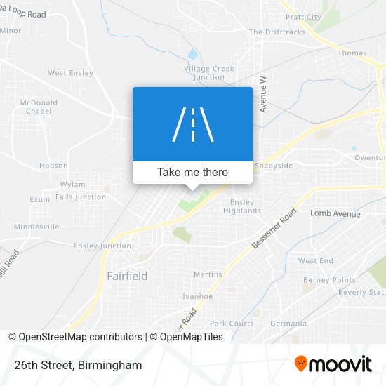 Mapa de 26th Street