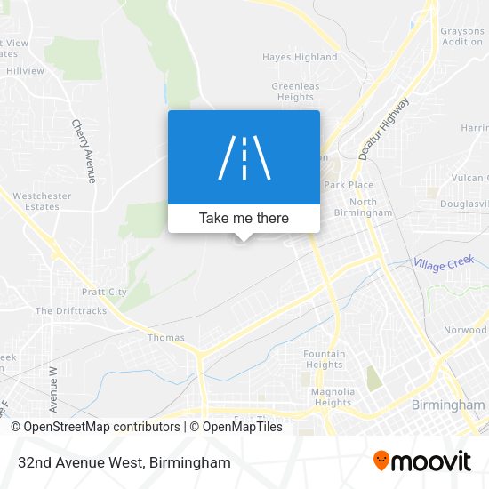 32nd Avenue West map
