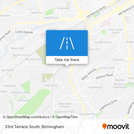 33rd Terrace South map