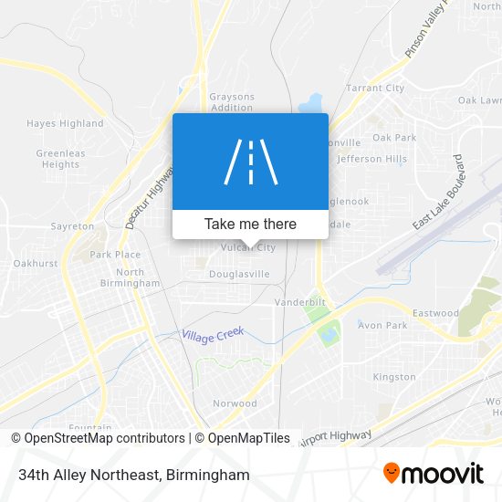 Mapa de 34th Alley Northeast