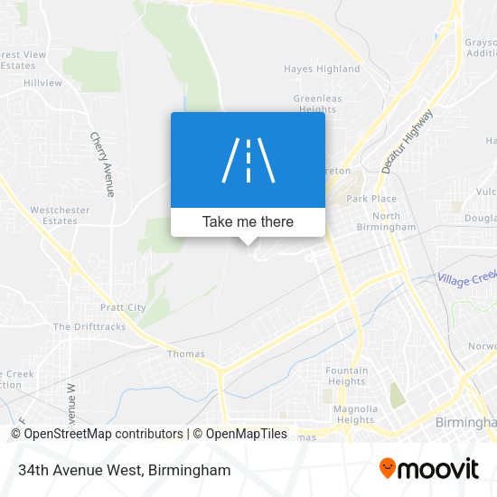34th Avenue West map