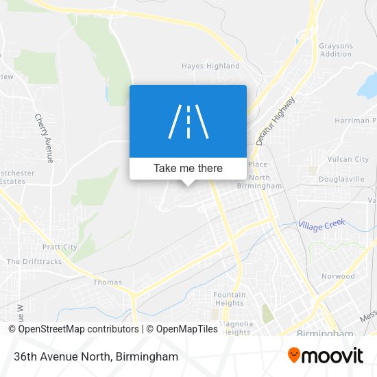 36th Avenue North map