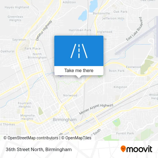 Mapa de 36th Street North