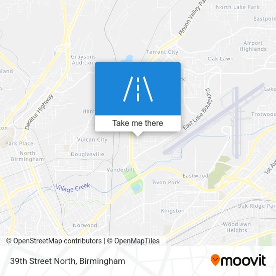39th Street North map