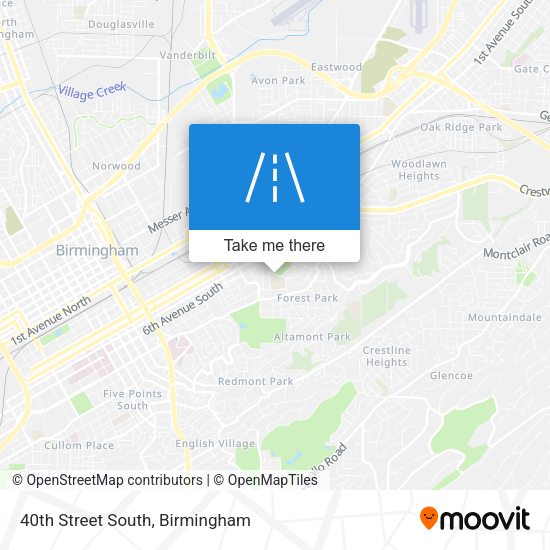 Mapa de 40th Street South
