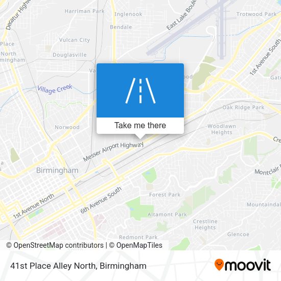 41st Place Alley North map