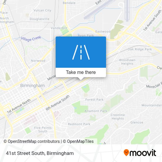 41st Street South map