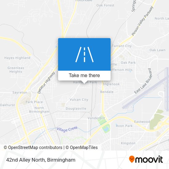42nd Alley North map