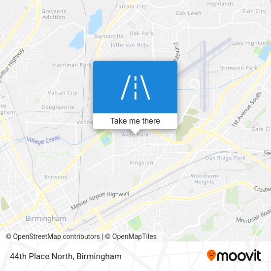 Mapa de 44th Place North