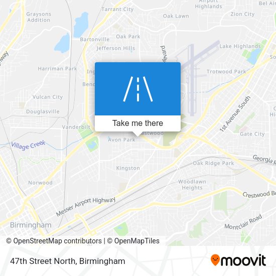 47th Street North map