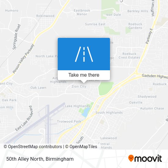 50th Alley North map