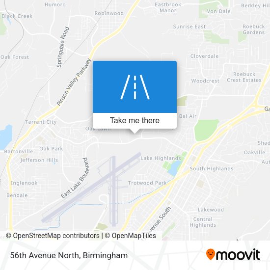 56th Avenue North map