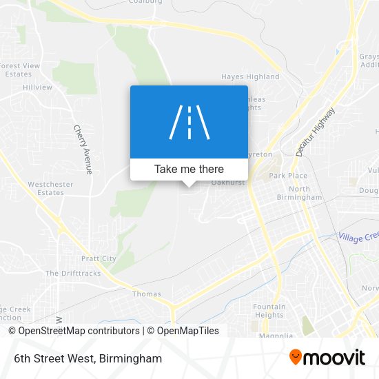 6th Street West map