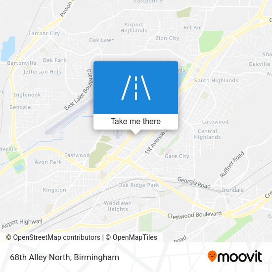 68th Alley North map