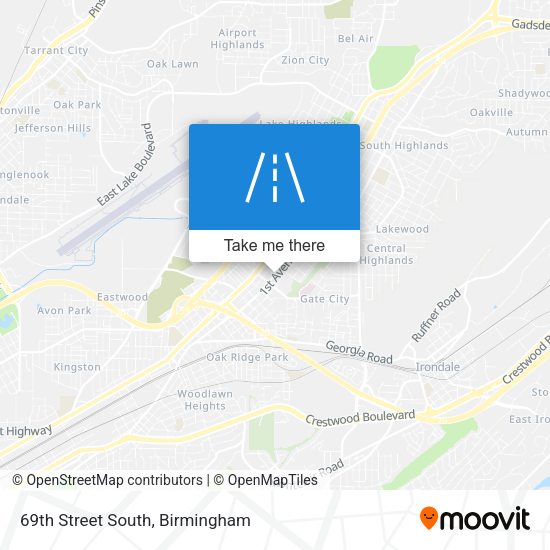 Mapa de 69th Street South