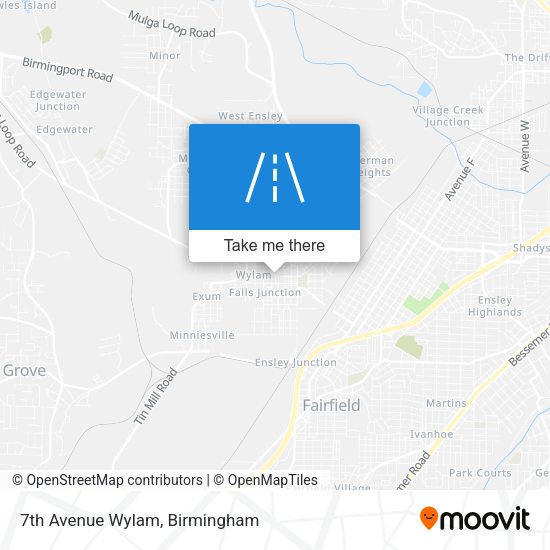 7th Avenue Wylam map