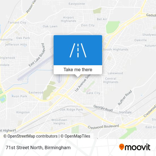 71st Street North map