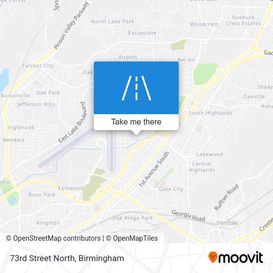 Mapa de 73rd Street North