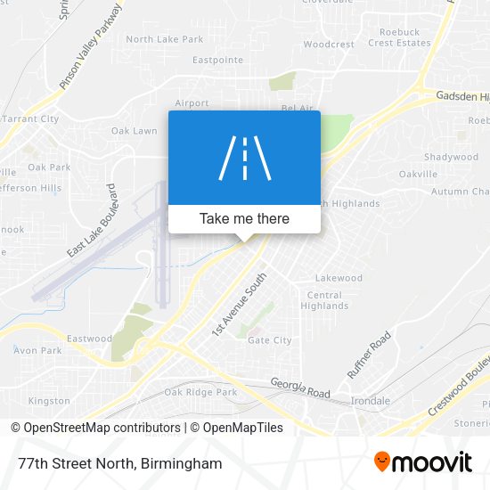 Mapa de 77th Street North