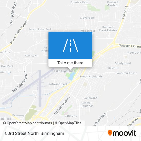 Mapa de 83rd Street North