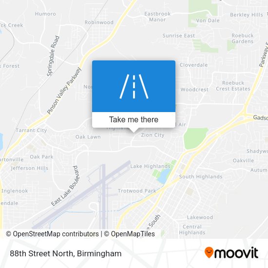 Mapa de 88th Street North