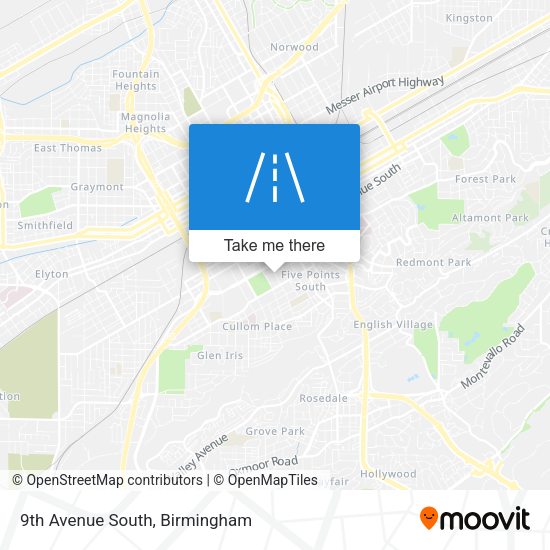 Mapa de 9th Avenue South