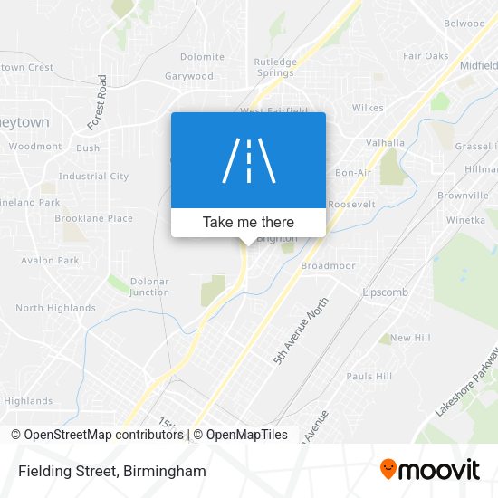Fielding Street map