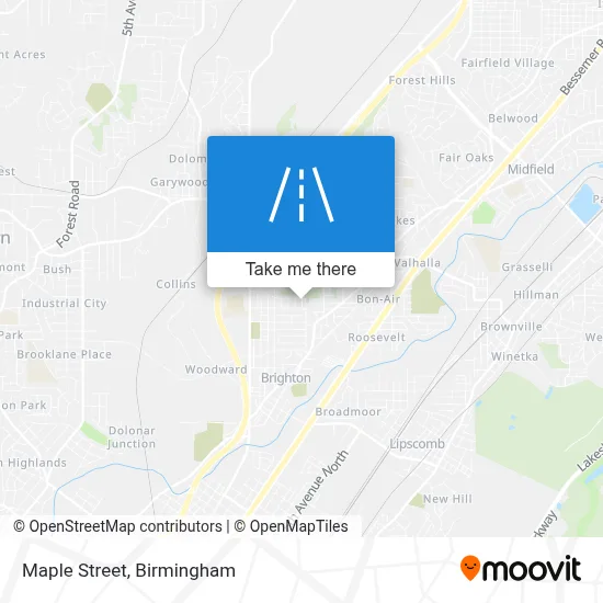 Maple Street map