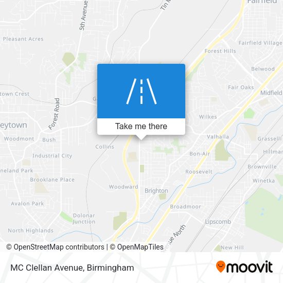 Mapa de MC Clellan Avenue