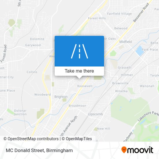 MC Donald Street map