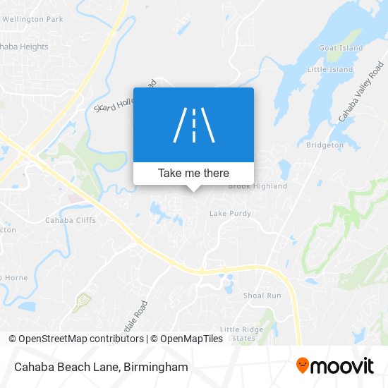 Mapa de Cahaba Beach Lane