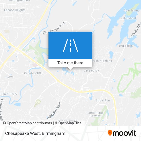 Mapa de Chesapeake West