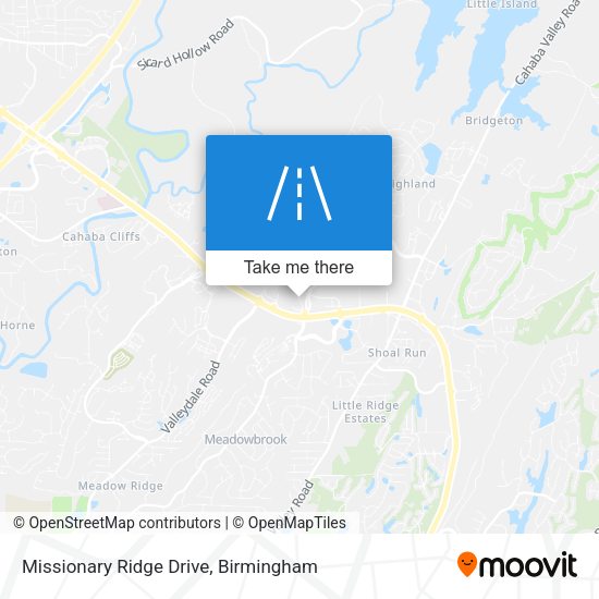Missionary Ridge Drive map