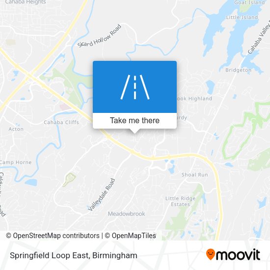 Mapa de Springfield Loop East