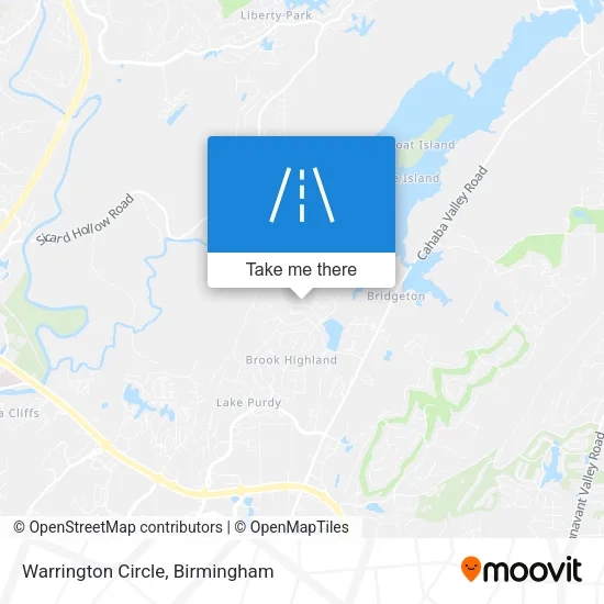 Warrington Circle map