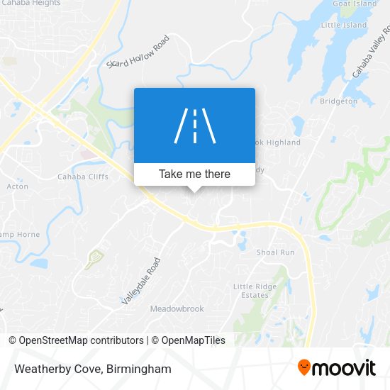 Mapa de Weatherby Cove